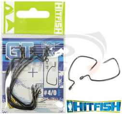 Офсетный крючок HitFish GT Offset Hook #1/0 (7шт/уп)