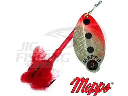 Вращающаяся блесна Mepps Lusox 1 #FLUO/RG (fluo/красный)