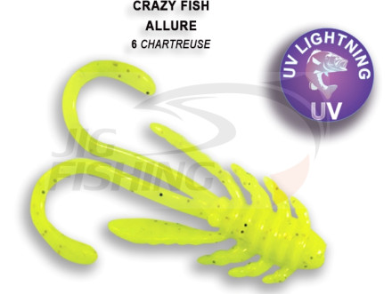 Мягкие приманки Crazy Fish Allure 1.1&quot;   06 Shartreuse