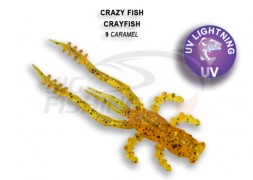 Мягкие приманки Crazy Fish CrayFish 2&quot; 09 Caramel