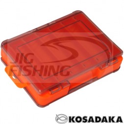 Коробка рыболовная Kosadaka TB-S31E-OR двухсторонняя 14х10.5х3cm