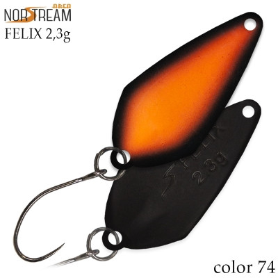 Блесна колеблющаяся Norstream Area Felix 2.3gr #74