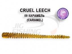 Мягкие приманки Crazy Fish Cruel Leech 2&quot; #09 Caramel