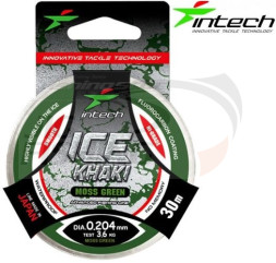 Леска зимняя Intech Ice Khaki 30м Moss Green 0.10mm 0.9kg