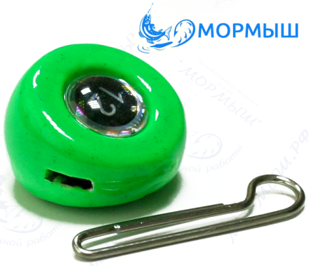 Груз разборный Таблетка Мормыш Green 20гр (10шт/уп)