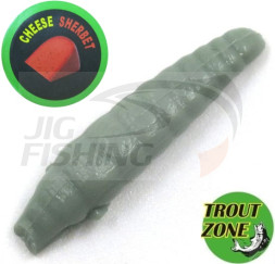 Мягкие приманки Trout Zone Paddle 1.3&quot; #Gray Cheese/Sherbet (12шт/уп)