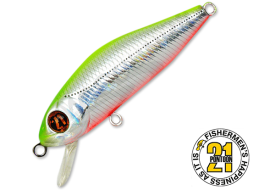 Воблер Pontoon21 Crackjack 58F-SR #A62 Crash Fresh Chartreuse Silver