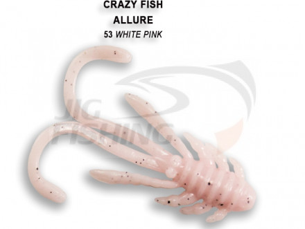 Мягкие приманки Crazy Fish Allure 1.6&quot;   53 White Pink