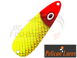 Колеблющаяся блесна Pelican Lures Flutter Trolling Spoon 11.2gr #137 Scale Red Yellow