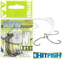 Офсетный крючок HitFish KGW Offset Hook #1/0 (7шт/уп)