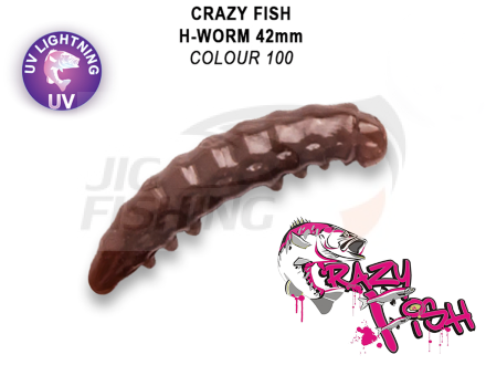 Мягкие приманки Crazy Fish MF H-Worm Floating 1.65&quot; #100 Chartreuse (Squid+Shrimp)