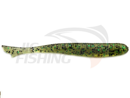 Мягкие приманки Bait Breath Fish Tail 3.3&quot; #144 Watermelon Black Green Flake