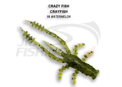 Мягкие приманки Crazy Fish CrayFish 2&quot; 16 Watermelon