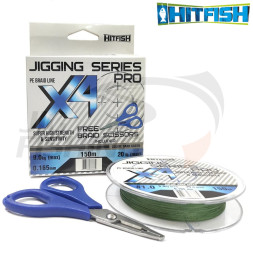 Шнур HitFish X4 Jigging Series PRO Dark Green 150m #2 0.235mm 16.8kg