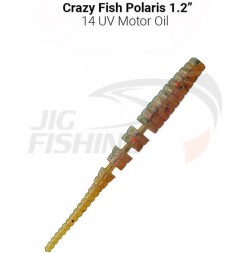 Мягкие приманки Crazy Fish Polaris 1.2&quot; 14 UV Motor Oil