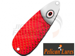Колеблющаяся блесна Pelican Lures Jigging Spoon 7gr #26 Scales Red White