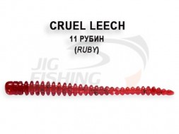 Мягкие приманки Crazy Fish Cruel Leech 2&quot; #11 Ruby