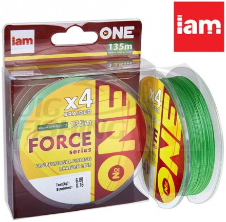 IAM Number ONE Force X4 135m Bright Green 0.10mm 3.63kg