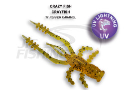 Мягкие приманки Crazy Fish CrayFish 2&quot; 17 Pepper Caramel