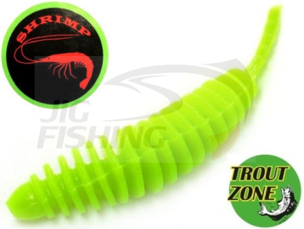 Мягкие приманки Trout Zone Plamp 2.5&quot; Green Chartreuse Shrimp