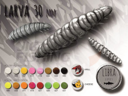Мягкие приманки Libra Lures Larva 35mm #011 Hot Orange