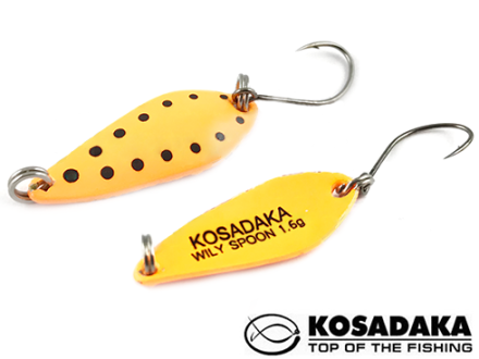 Колеблющаяся блесна Kosadaka Trout Police Wily Spoon 27mm 1.6gr #D77