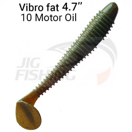 Мягкие приманки Crazy Fish Vibro Fat 5&quot; 10 Motor Oil