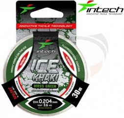 Леска зимняя Intech Ice Khaki 30м Moss Green 0.148mm 1.9kg