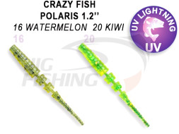 Мягкие приманки Crazy Fish Polaris 1.2&quot; 16 Watermelon 20 Kiwi