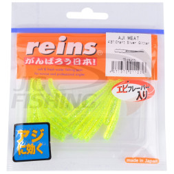 Мягкие приманки Reins Aji Ringer Meat 1.9&quot; #431 Chart Silver Glitter