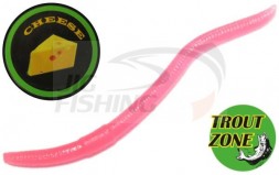 Мягкие приманки Trout Zone Wake Worm 2.4&quot; #Pink Cheese