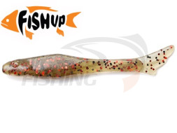 Мягкие приманки FishUp Tiny 1.5&quot; #045 Green Pumpkin/Red &amp; Black