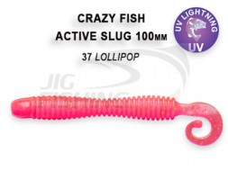 Мягкие приманки Crazy Fish Active Slug 4&quot;   37 Lollipop