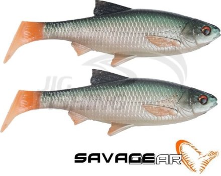 Мягкая приманка Savage Gear 3D River Roach 18cm 70gr Green Silver