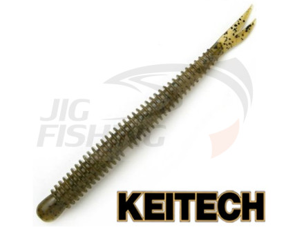 Мягкие приманки Keitech Live Impact Worm 4&quot; #101 Green Pumpkin