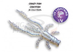 Мягкие приманки Crazy Fish CrayFish 2&quot; 25 Cold Pearl