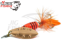 Блесна вертушка Extreme Fishing Total Obsession #1 5gr #10 FluoOrange/Cu