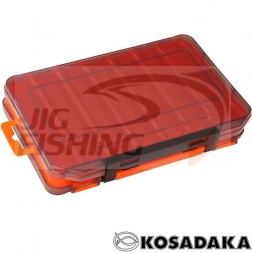 Коробка рыболовная Kosadaka TB-S31D-OR двухсторонняя 20х13.5х3.5cm