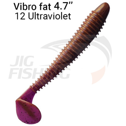 Мягкие приманки Crazy Fish Vibro Fat 5&quot; 12 Ultraviolet