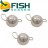 Груз чебурашка разборная Fish Season Silver вольфрам 0.8гр (4шт/уп)