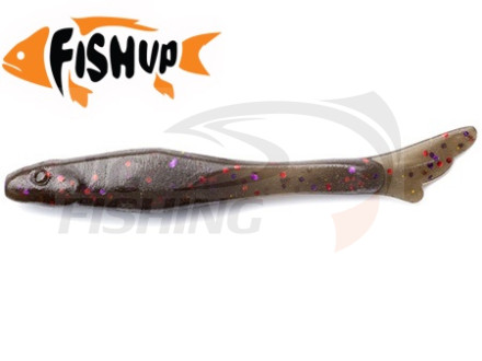 Мягкие приманки FishUp Tiny 1.5&quot; #050 Green Pumpkin Brown/Red &amp; Purple