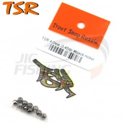Вольфрамовые головки граненые TSR 3.8mm 0.55gr #Black Nickel (10шт/уп)