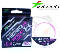 Шнур плетеный Intech MicroN PE X8 150m Pink #1.0 0.168mm 9.53kg