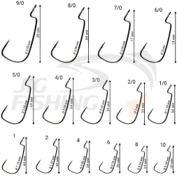 Крючки офсетные CF Offset Joint Hook #14 15шт/уп