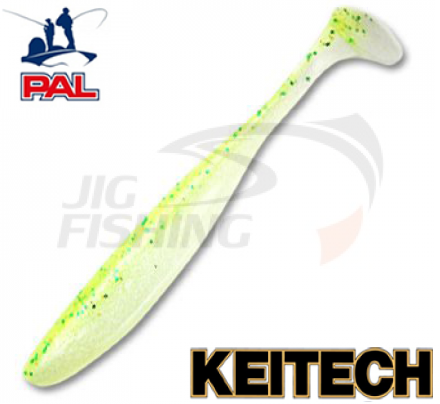 Мягкие приманки Keitech Easy Shiner 3.5&quot; #PAL02 Lime Chart Shad