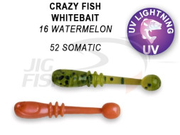 Мягкие приманки Crazy Fish WhiteBait 0.75&quot;  16 Watermelon 52 Somatic