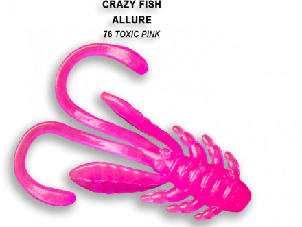 Мягкие приманки Crazy Fish Allure 1.6&quot;   76 Toxic Pink