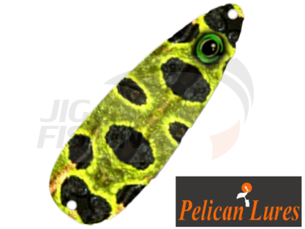 Колеблющаяся блесна Pelican Lures Jigging Spoon 7gr #37 Frog Green