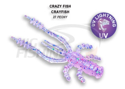 Мягкие приманки Crazy Fish CrayFish 2&quot; 27 Peony