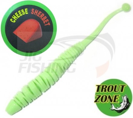 Мягкие приманки Trout Zone Boll 3.2&quot; Glow Cheese Sherbet
